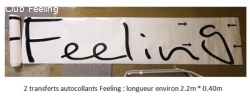 Transferts auto-collants Feeling